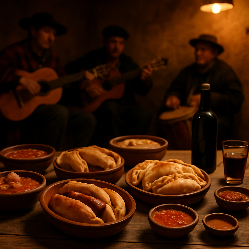 Noche de peñas y cocina salteña